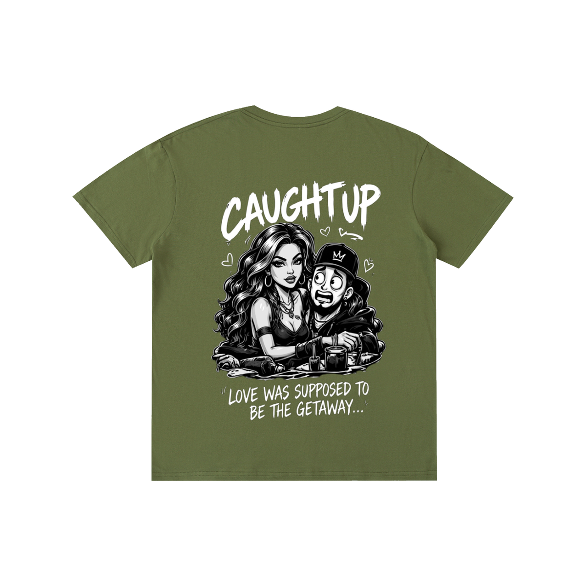 graphic,tee,caught,up,chronicles,streetwear,getaway