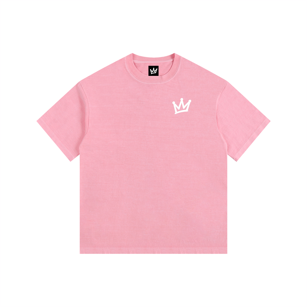 CAUGHT UP - More Than Tough Washed Rose Boxy Tee