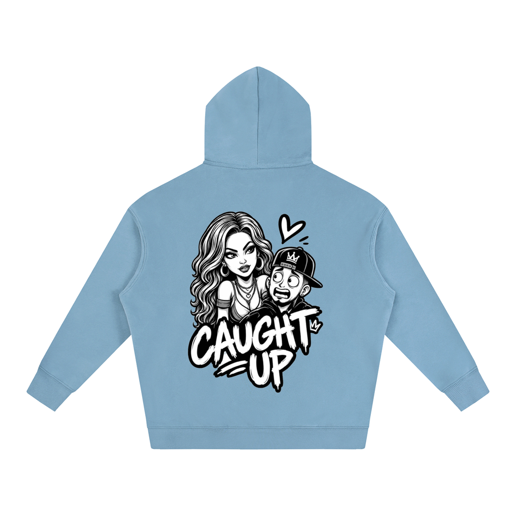 streetwear,oversized,Hoodie,caught,up,comic,art,fleece,heavyweight,graphic