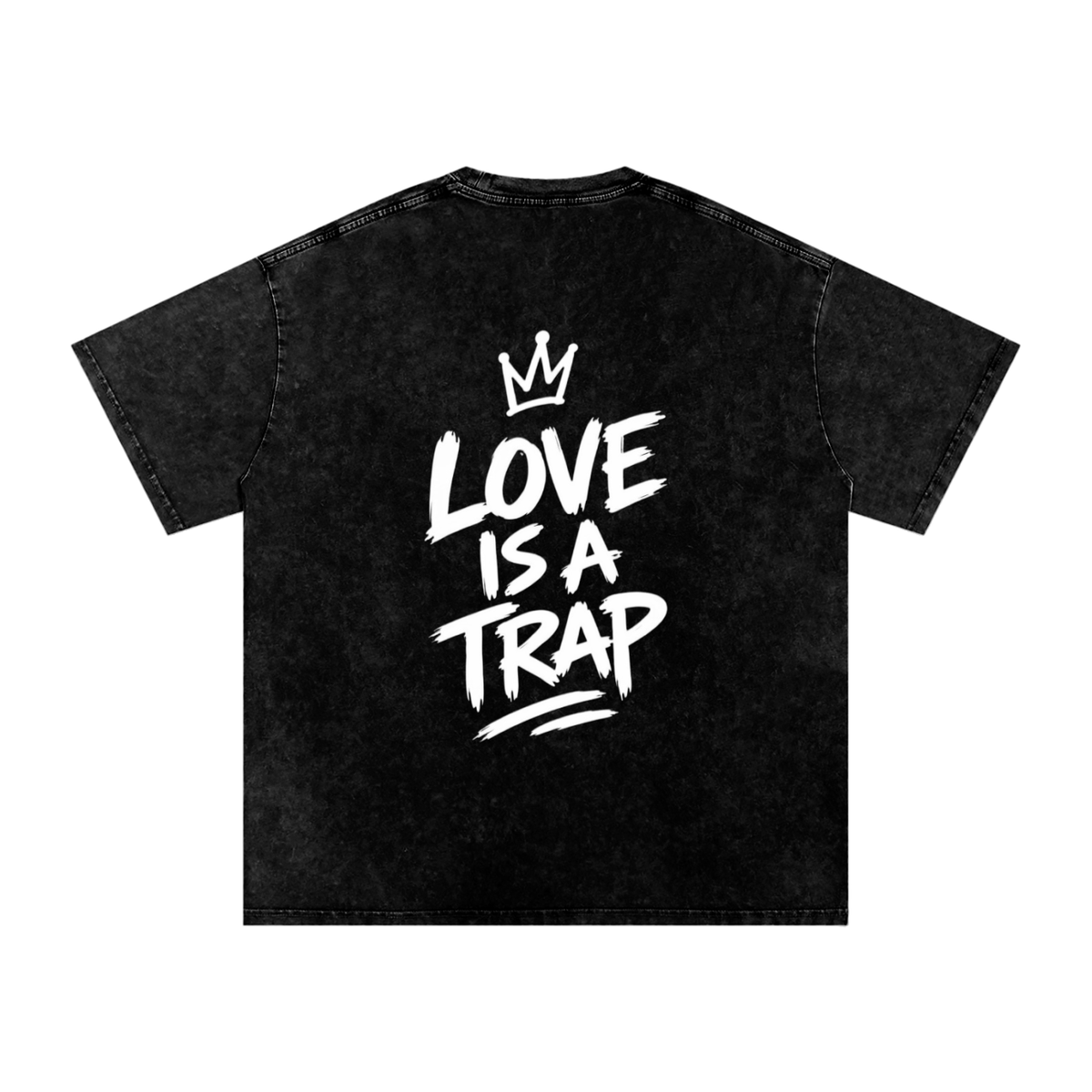 caught,up,graphic,tee,vintage,wash,love,is,a,trap,streetwear