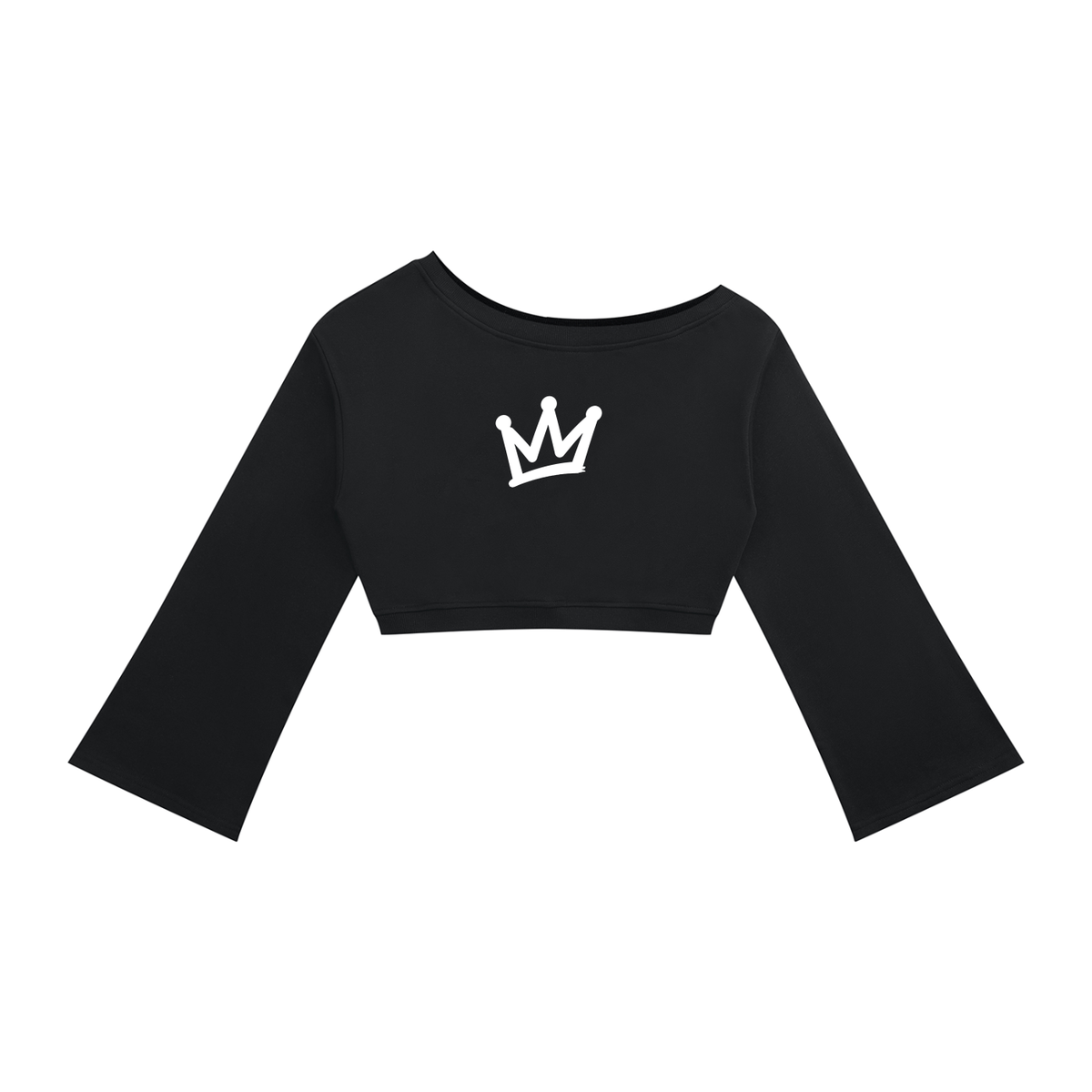 streetwear,womens,off,shoulder,top,caught,up,cropped,long,sleeve,comic,art,love,is,a,trap