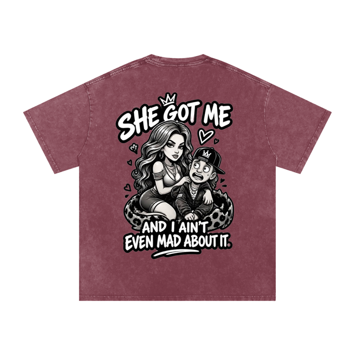 streetwear,caught,up,comic,tee,graphic,oversized,she,got,me,heavyweight,cotton,vintage,wash