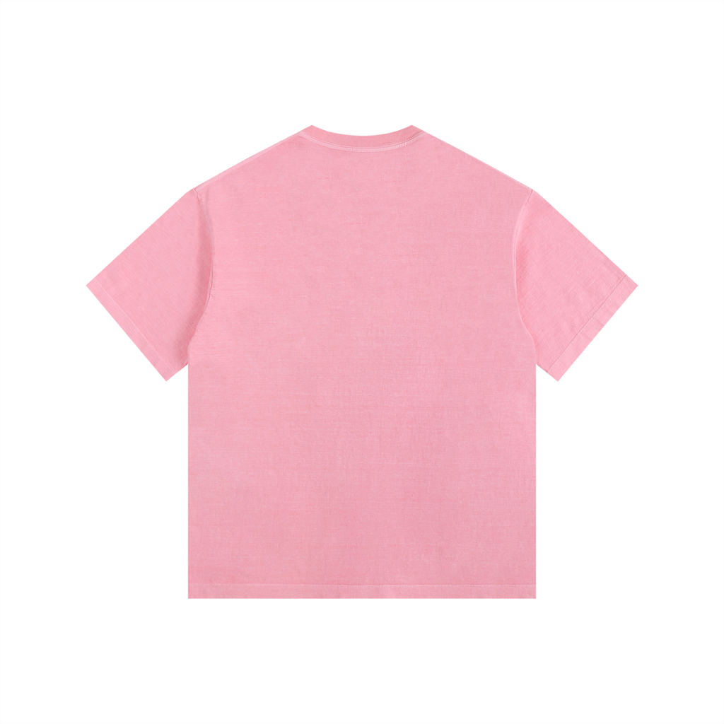 CAUGHT UP - More Than Tough Washed Rose Boxy Tee