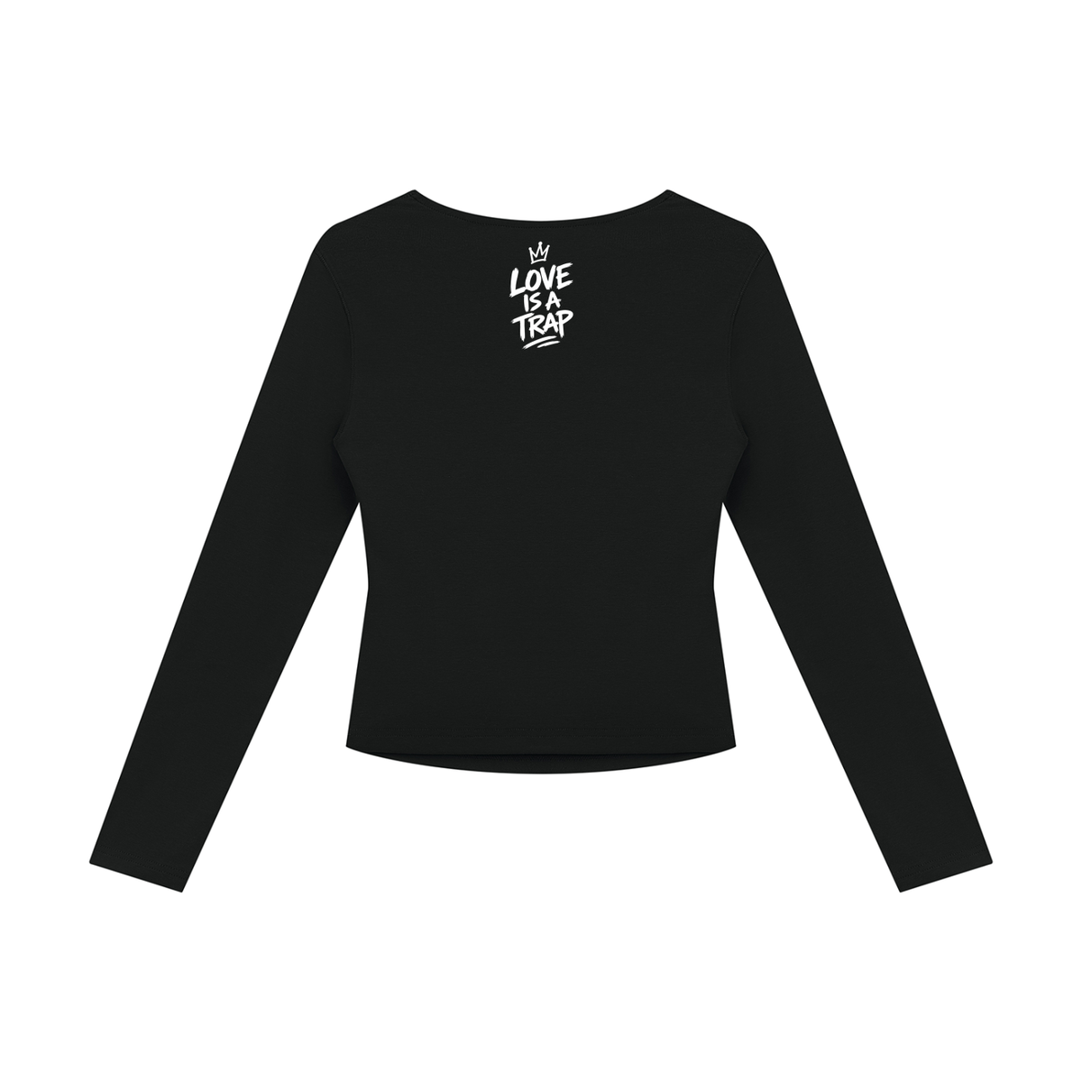 streetwear,womens,ruched,top,caught,up,square,neck,long,sleeve,love,is,a,trap,femme,fatale