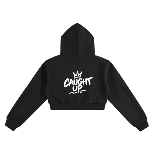 Caught Up Signature Cropped Fleece Hoodie